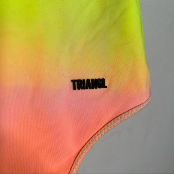 TRIANGL Ombre Rainbow One Piece Low Back Swim Suit NWT - Picture 7 of 11